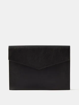 Magnetic-flap Leather Document Holder