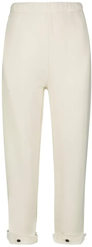 Cotton jersey straight sweatpants