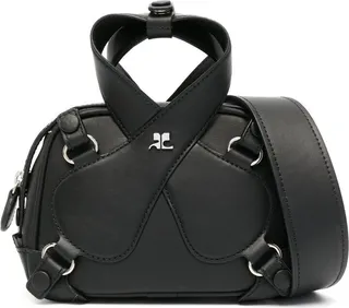 Black Loop Leather Mini Bag