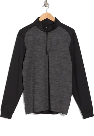 Long Sleeve Dimple Quarter Zip Pullover
