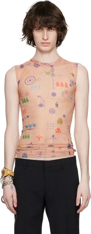 Walter Van Beirendonck Beige Wirwar T-Shirt