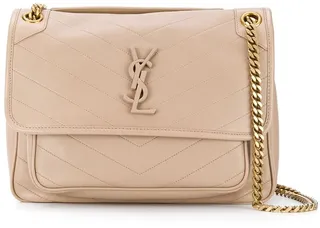Monogram Leather Shoulder Bag
