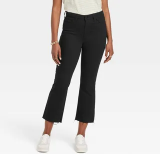 Women's High-Rise Bootcut Jeans - Universal Thread™ Black Wash 8 Long