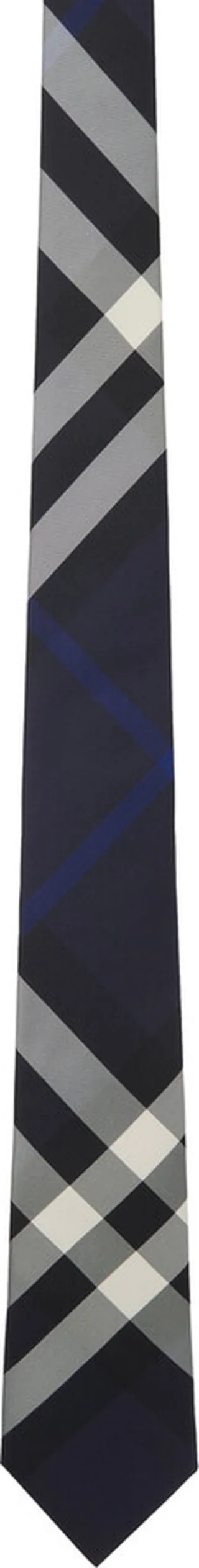 Burberry Navy Check Tie