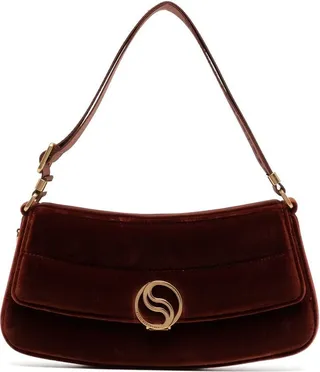 Logo Clasp Flap Shoulder Bag