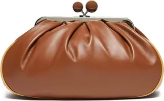 Max Mara Weekend Pasticcino Empoli Medium Brown Clutch