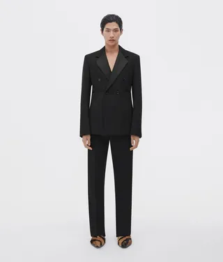 Compact Wool And Satin Jacket