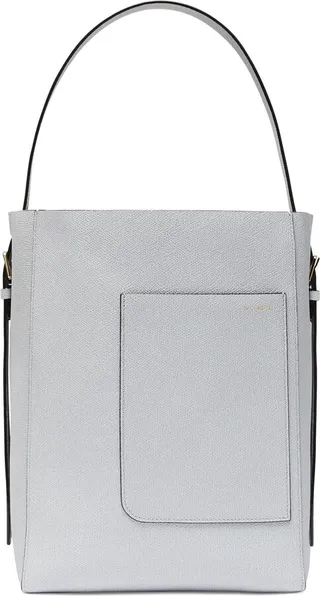 Medium Bucket grain leather tote bag