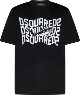 Dsquared2 Logo Printed Crewneck T-Shirt