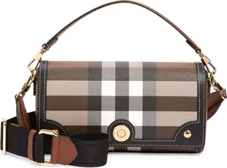 Small Note Check Crossbody Bag