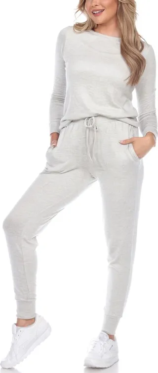 White Mark Women's 2pc Loungewear Set