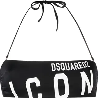 Logo-Print Bikini Top
