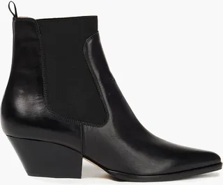 Leather ankle boots