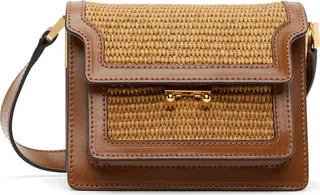 Marni Brown Mini Trunk Bag