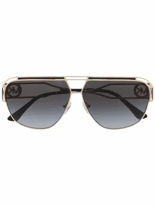 Logo-Plaque Pilot-Frame Sunglasses