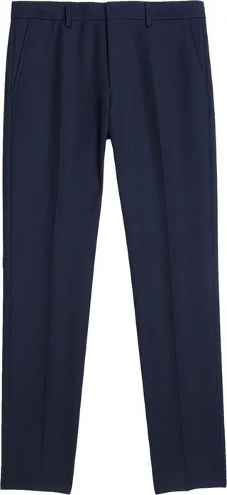 Pressed-Center Cropped Trousers