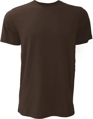 BELLA + CANVAS Canvas Unisex Jersey Crew Neck Short Sleeve T-Shirt (Brown) - Brown