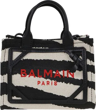 B-army Shopper Mini-zebra Canvas&logo