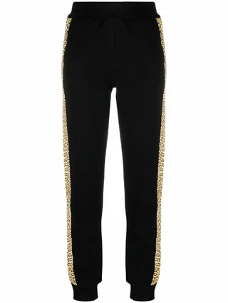 Leopard-Print Cotton Joggers