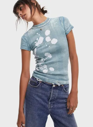 Graphic Knitted T-Shirt