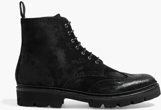 Emmaline distressed suede ankle boots