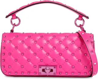 Small Rockstud leather shoulder bag