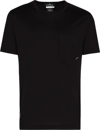 abstract-print crew-neck T-shirt