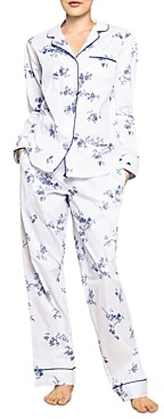 Petite Plume Indigo Pajama Pants Set