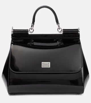 x Kim Sicily Medium patent leather tote bag