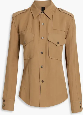 Lacy gabardine shirt