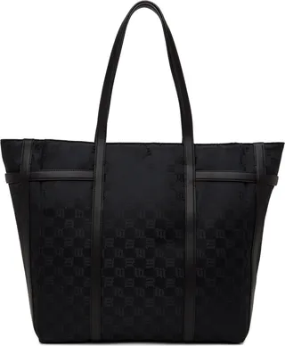 MISBHV Black Monogram Shopper Tote