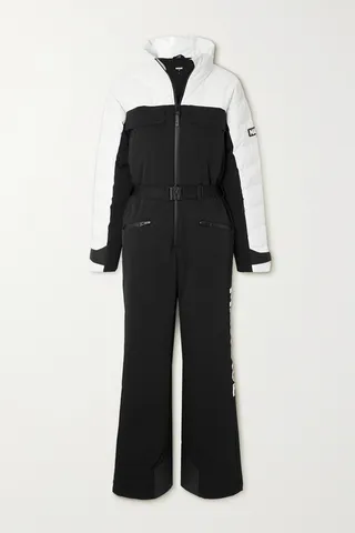 Mackage - + Net Sustain Halen Two-tone Quilted Stretch-shell Down Ski Suit - Black
