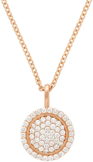 Diamond Disc Necklace