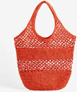 Crochet-look Shopper