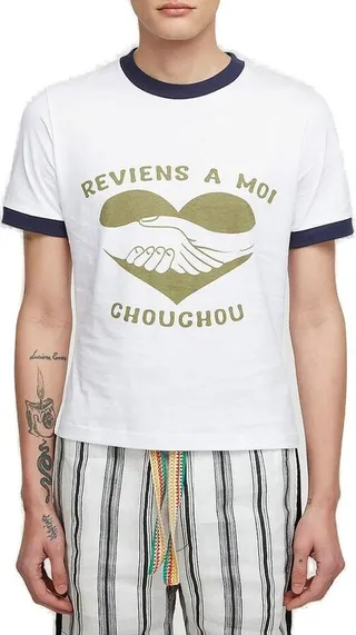 Wales Bonner Graphic Printed Crewneck T-Shirt