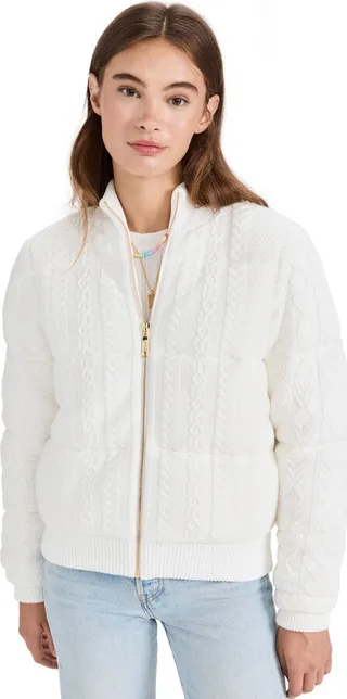 LoveShackFancy Andora Bomber Jacket