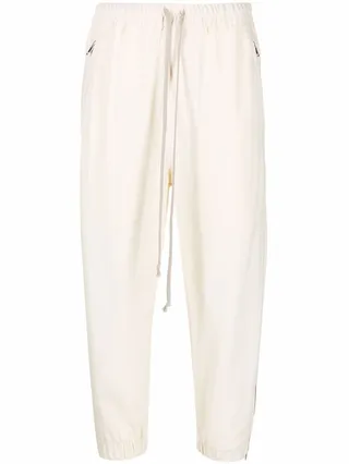 Cropped Drawstring Trousers