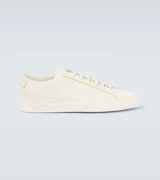 Achilles leather and canvas sneakers