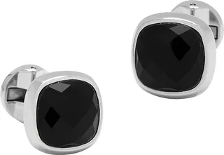 Faceted Onyx Cushion Cufflinks