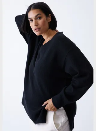 Oversized V-Neck Sweater