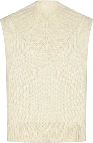 Jil Sander V-Neck Sleeveless Knitted Vest