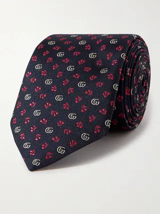 7cm Silk-Jacquard Tie