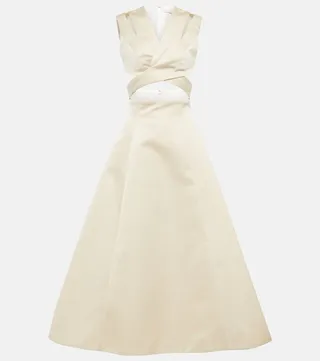 Satin midi dress