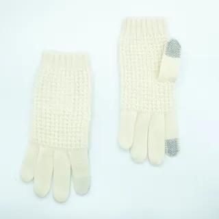Cashmere stitched tech gloves
