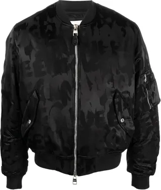 Logo-Print Bomber Jacket