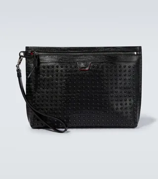 Citypouch studded leather pouch