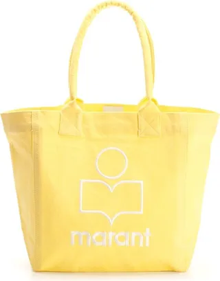 Isabel Marant Yenky Logo Embroidered Tote Bag