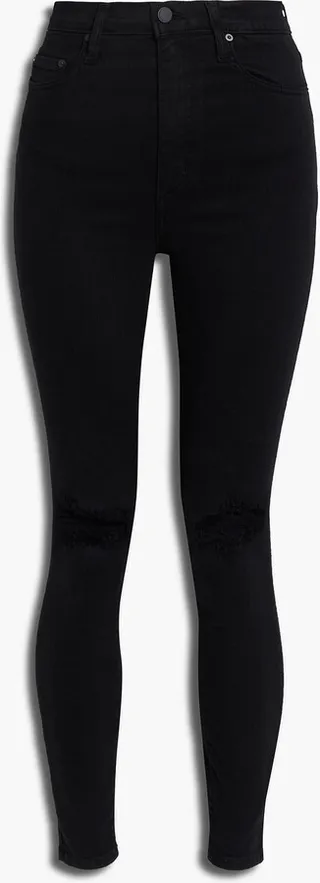 Siren distressed high-rise skinny jeans
