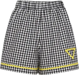 Gingham check shorts