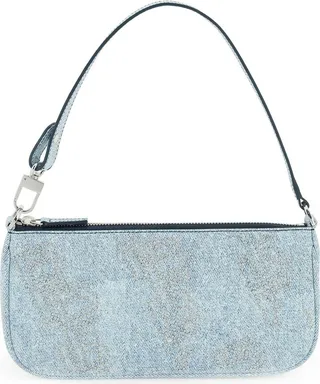 Denim Print Leather 'rachel' Bag